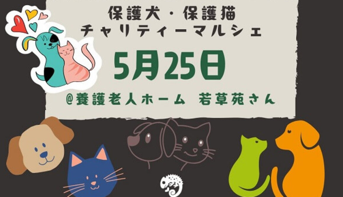 5月25日は保護犬 & 猫チャリティーマルシェ「プアプ」